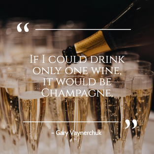 Champagne New Year's quote by Gary Vaynerchuk for New Year's Eve