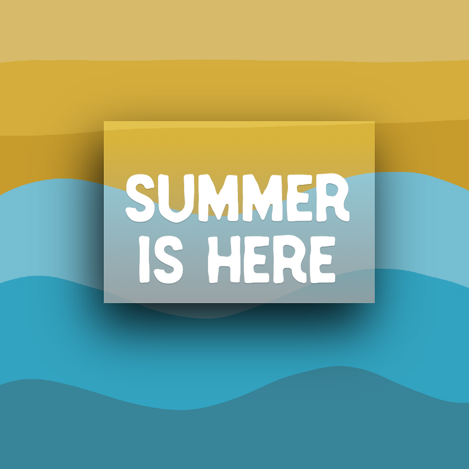 Summer template for social media