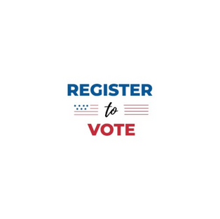 register to vote post template for social media