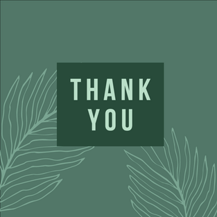 Teal thank you social media post template for Thanksgiving and Fall with autumn leaves