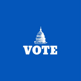 register to vote post template for social media