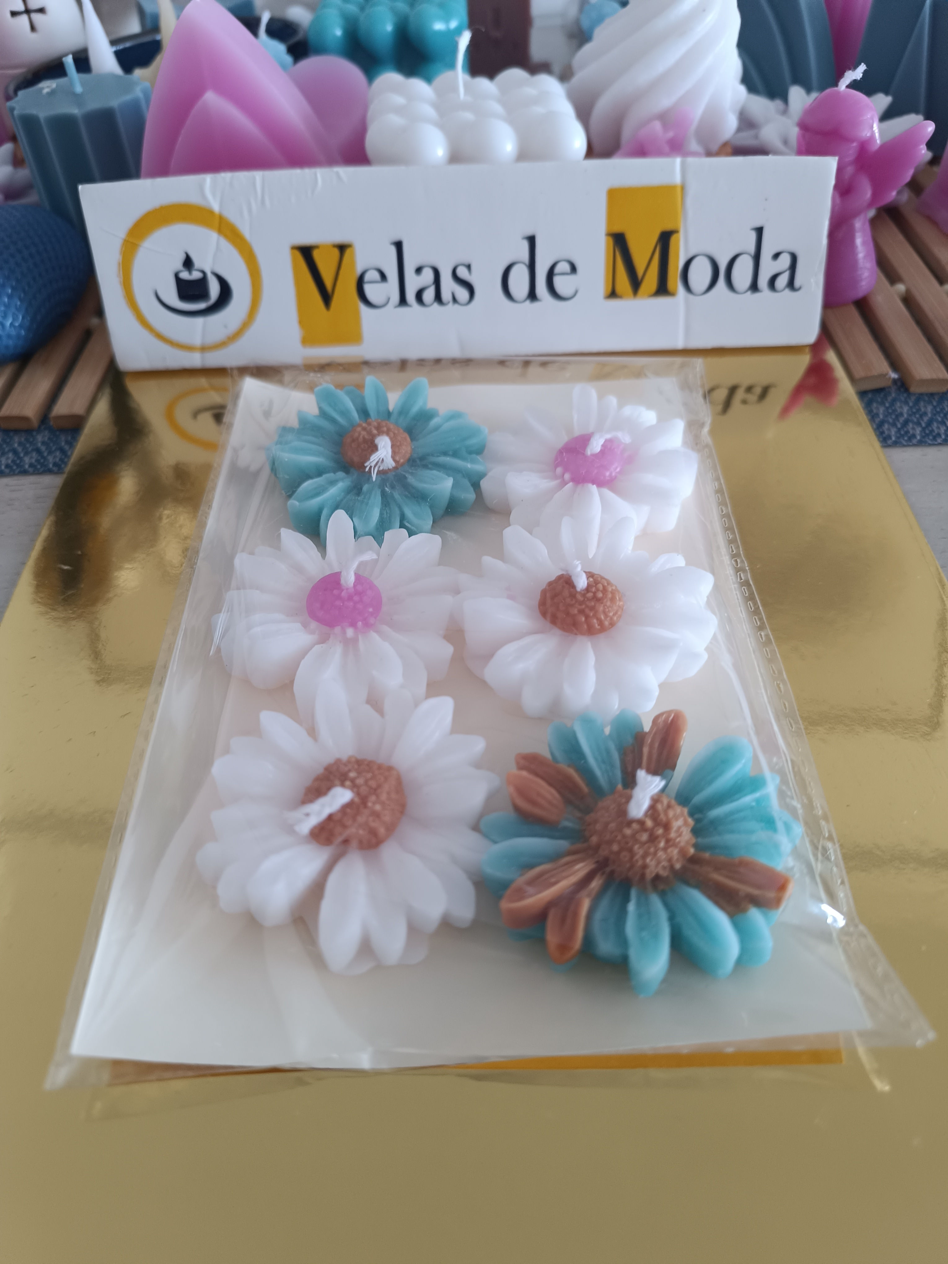 VELA MARGARITA PACK 6 UNIDADES