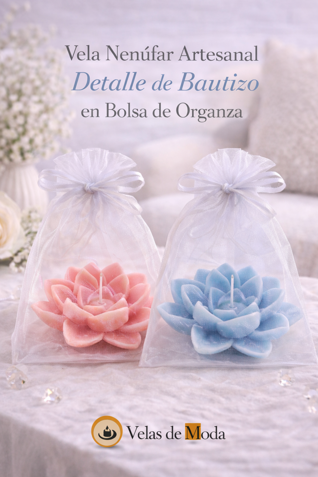 VELAS NENUFAR COMUNIONES
