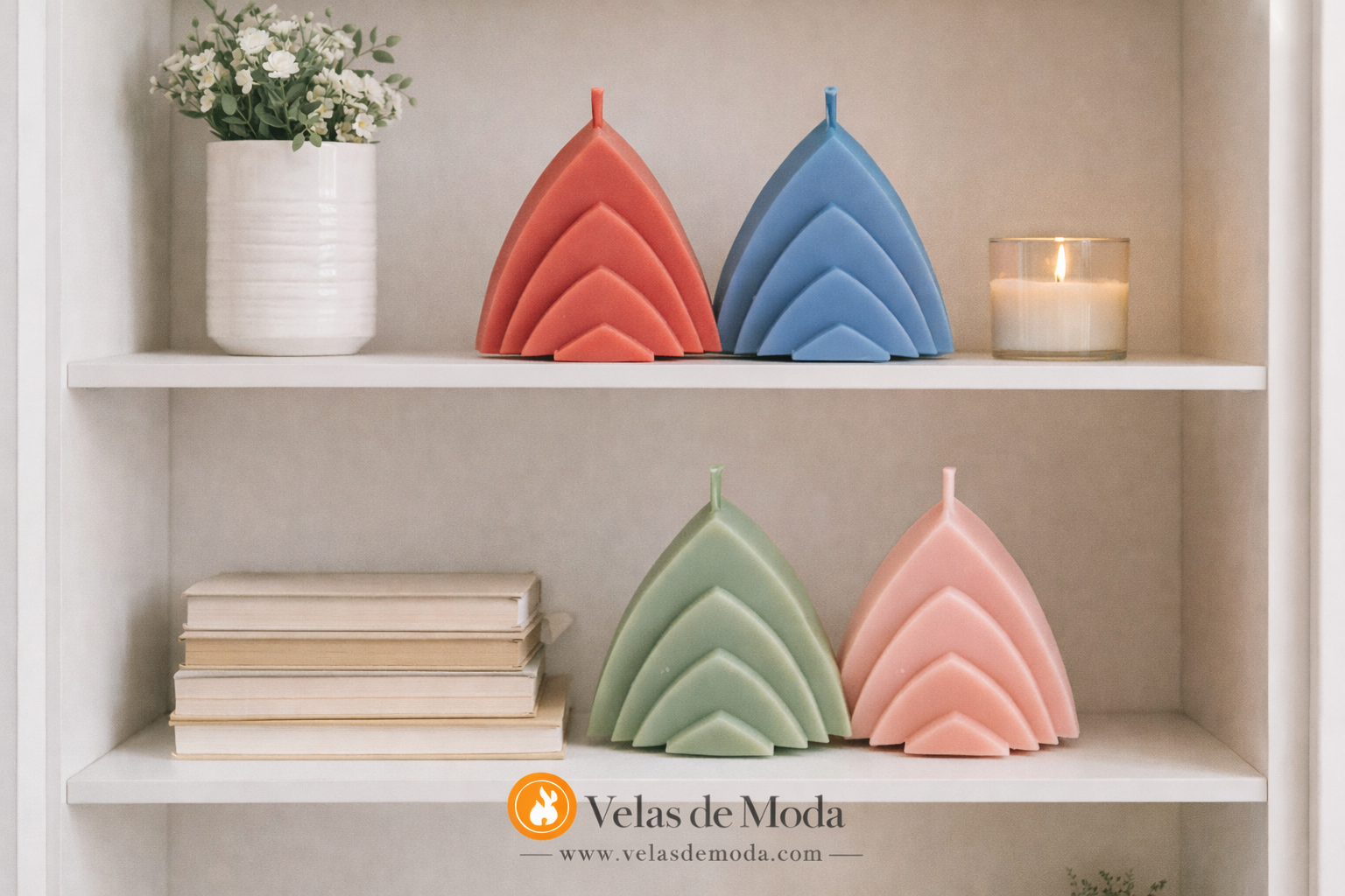 VELAS CAMPANARIO . PACK DE TRES UNIDADES.