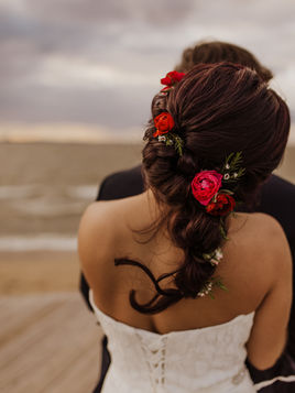 mermaid braid with florals