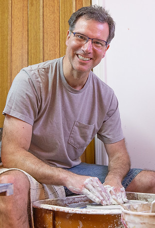 Potter at his wheel.