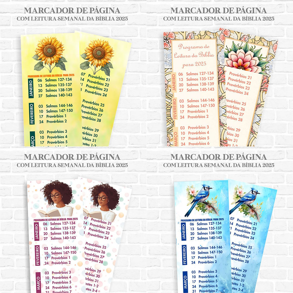 Miniatura: Pack Marcador Páginas (c/ Leitura da Bíblia)