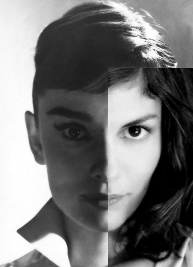 Audrey Hepburn + Audrey Tautou.PNG