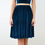 Thumbnail: Navy Velvet Crop Top and Skater Skirt Set