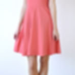 Pink off shoulder ruffle dress skirt view