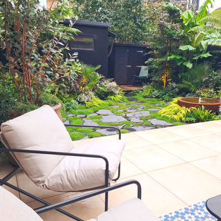 Terrace patio to Top Right corner of the garden