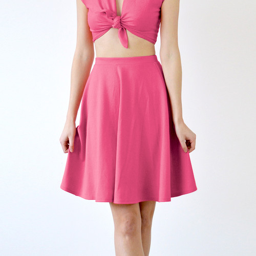 Midi Skirt Skater Skirt And Top Set Knitted Maxi Skirt And Top Co