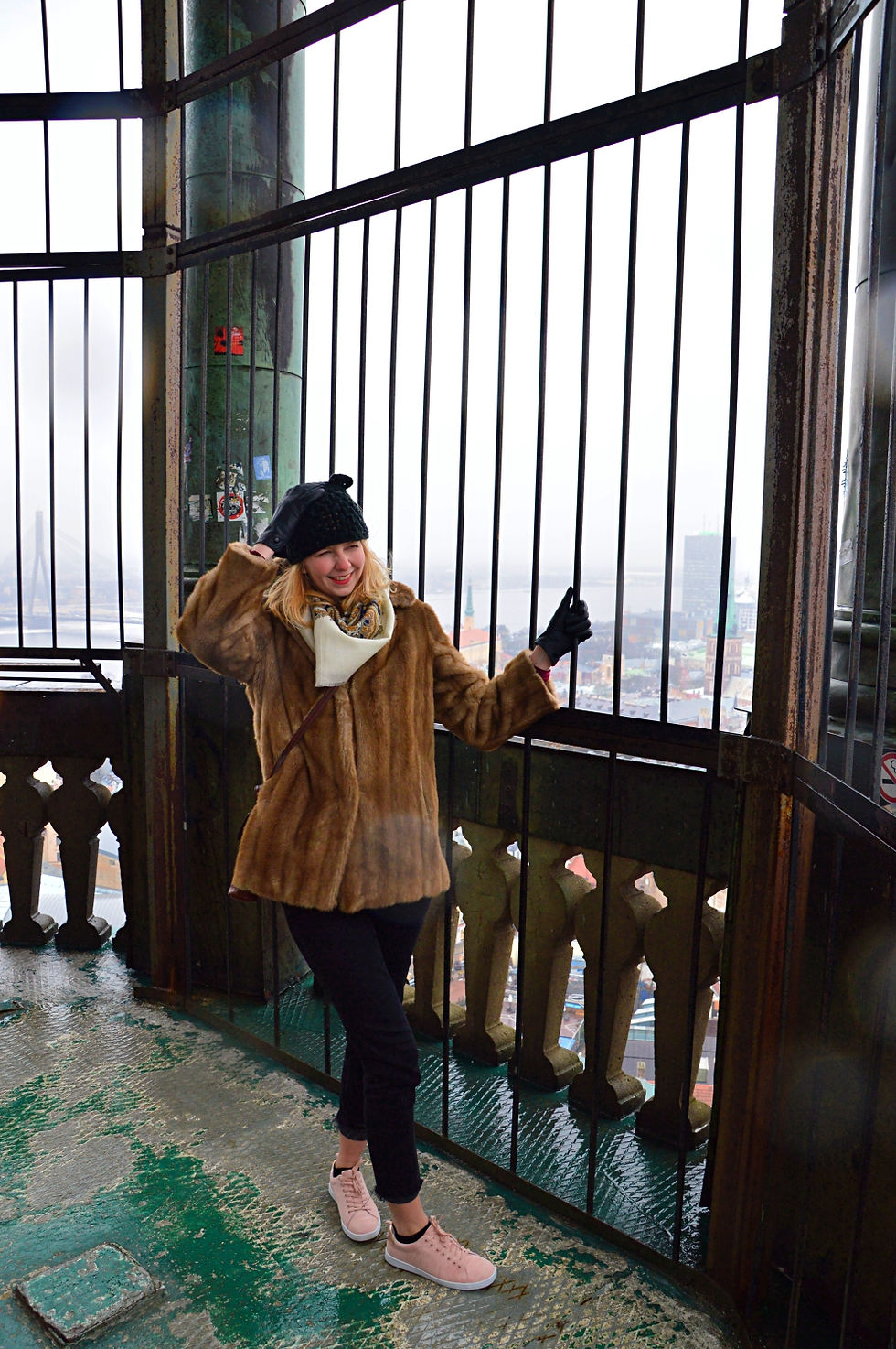 Blustery weather in the spire at St Peter's Church