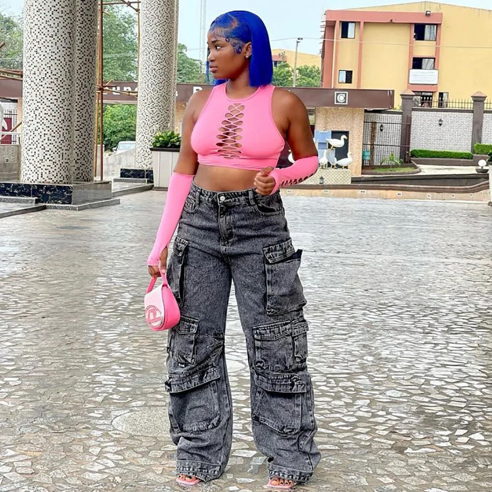 Wide Led Cargo Jeans