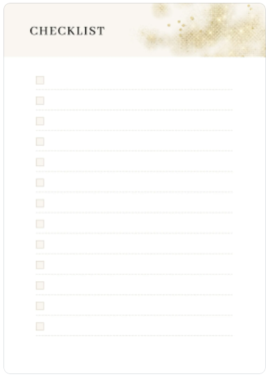 free template- checklist