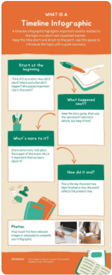 free template- infographic - process - orange