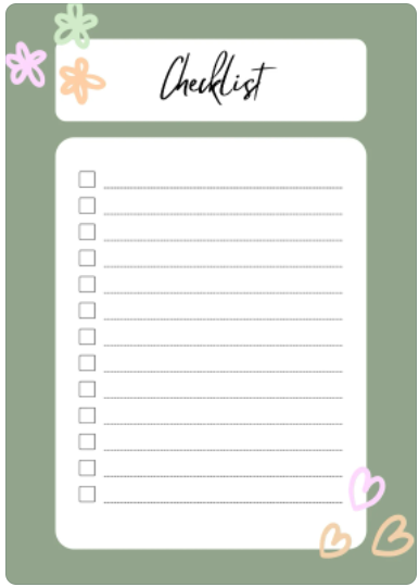 free lead magnet template- checklist
