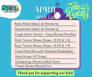 RHK Wish List