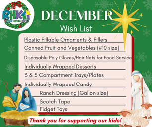 The December 2025 RHK Wish List is Here!