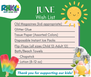 June Wish List Items