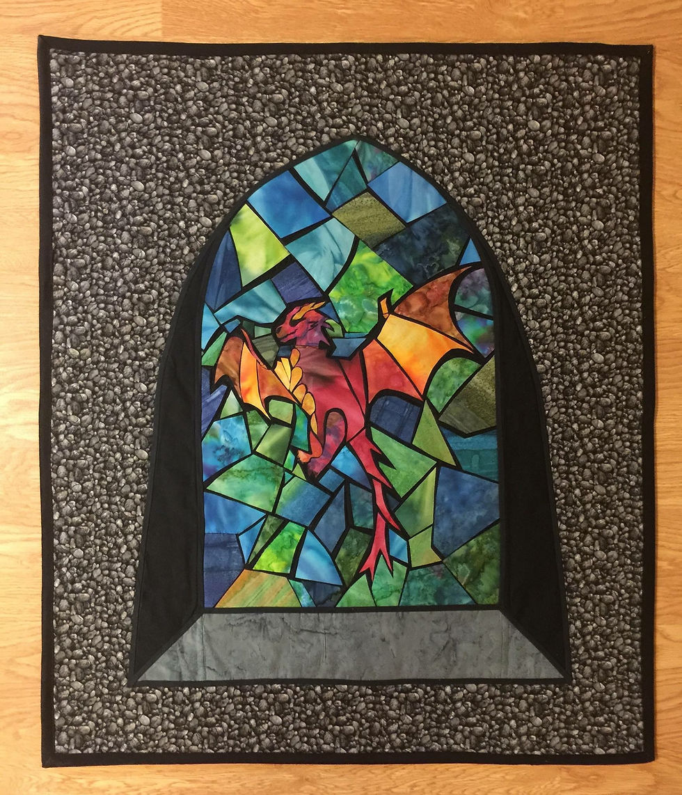 Quilt Made for Sister-In_Law who loved dragons.