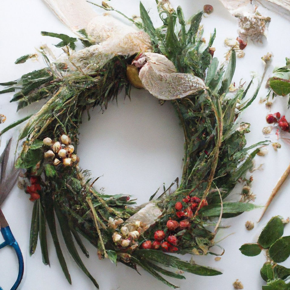 add natural decorations to make your wreath visually appealing