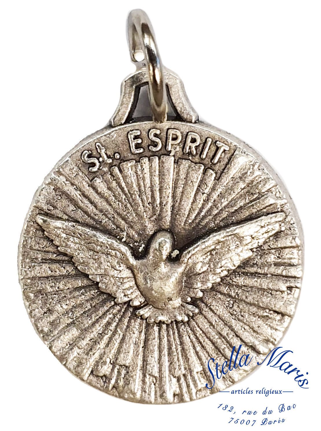 Saint Medal - Silver Metal - Holy Spirit