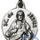 Miniatura: Medalla de San - Metal Plateado - Sagrado Corazón de Jesús