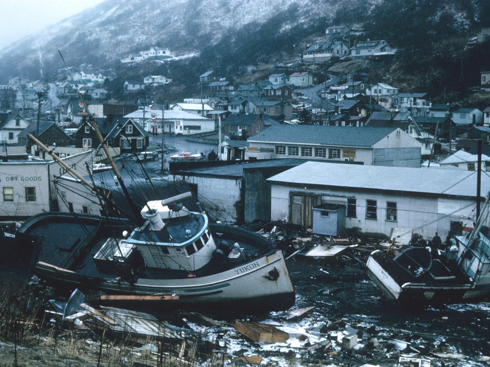 A flood that ruined a ship, home, and a village.