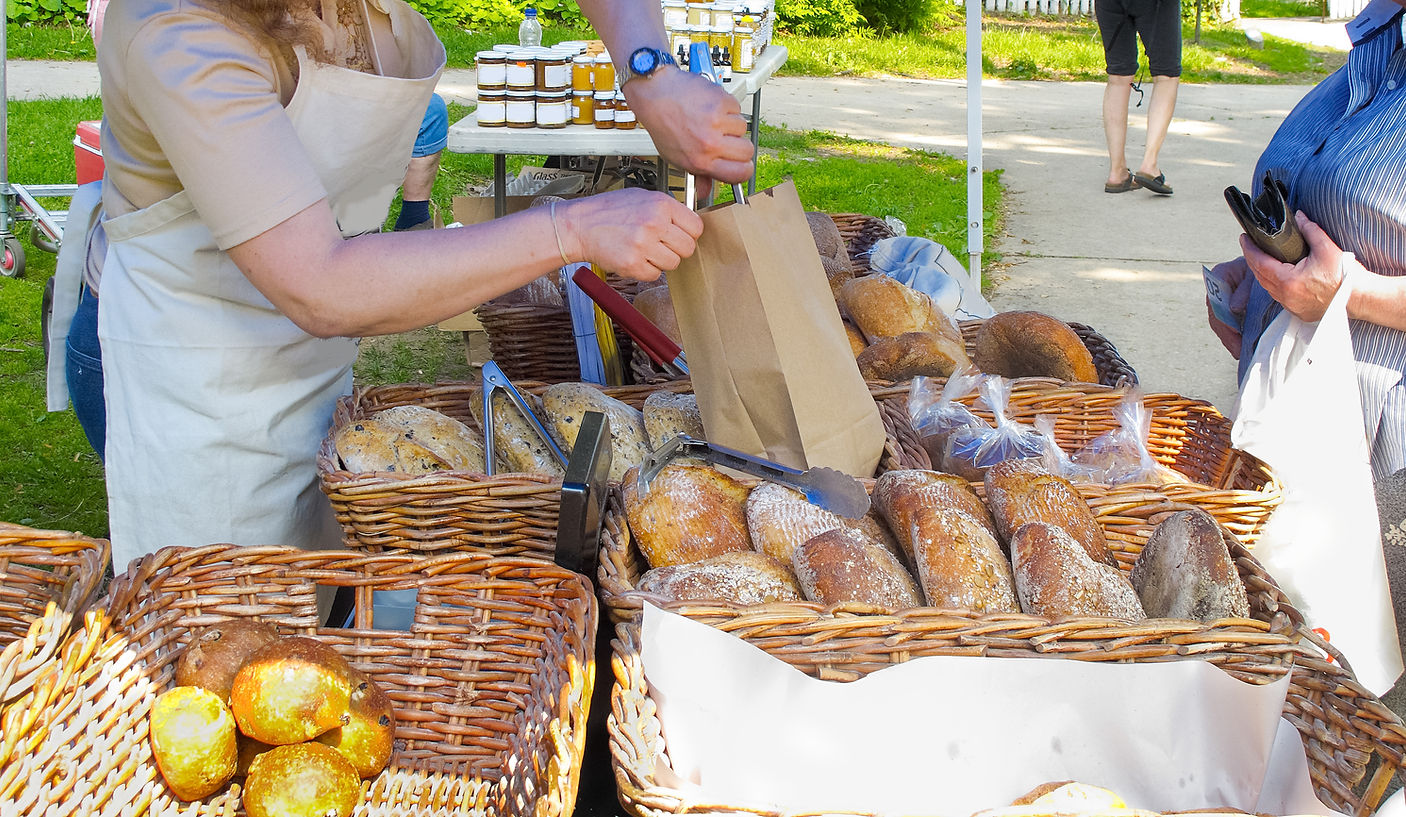 Bread Market Scene