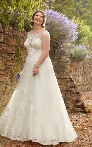 Plus size wedding dress