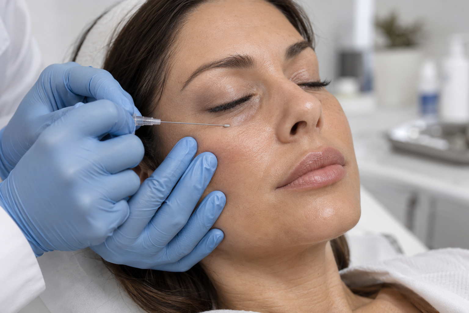 Illustrative tear trough treatment to the under-eye area