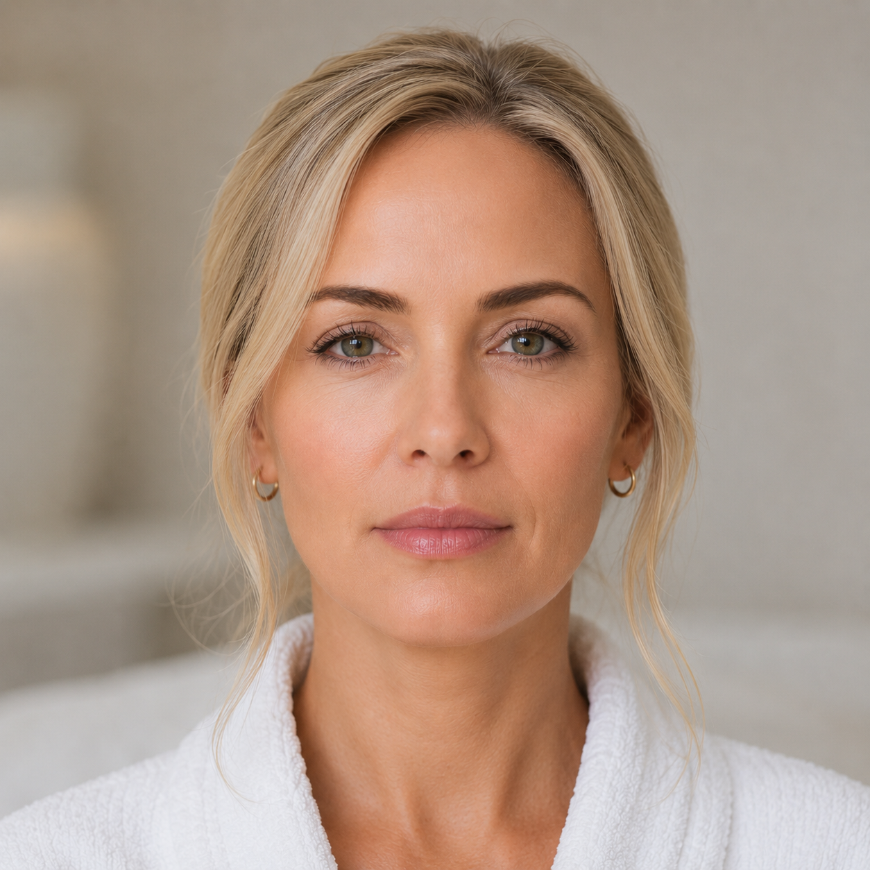 Stock-style professional aesthetics portrait