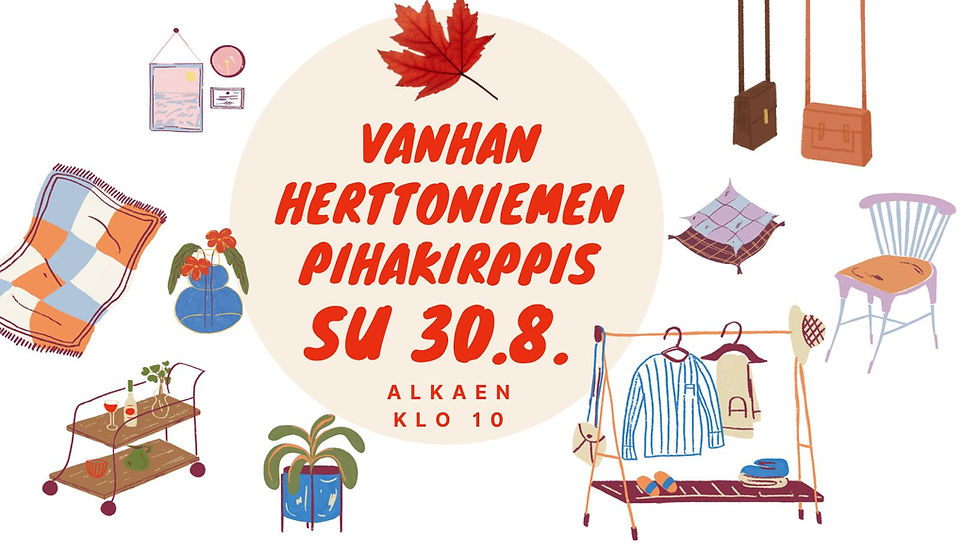 Vanhan Herttoniemen pihakirppis su 30.8.