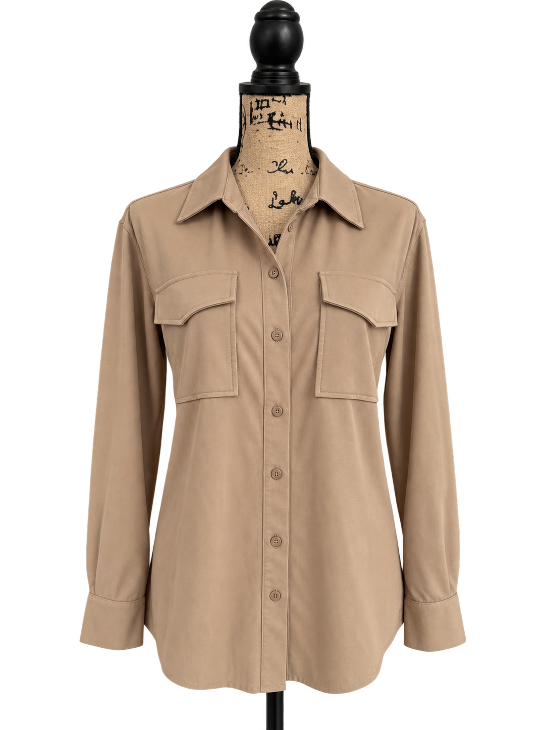 Beige safari shirt – The Drop – Size S