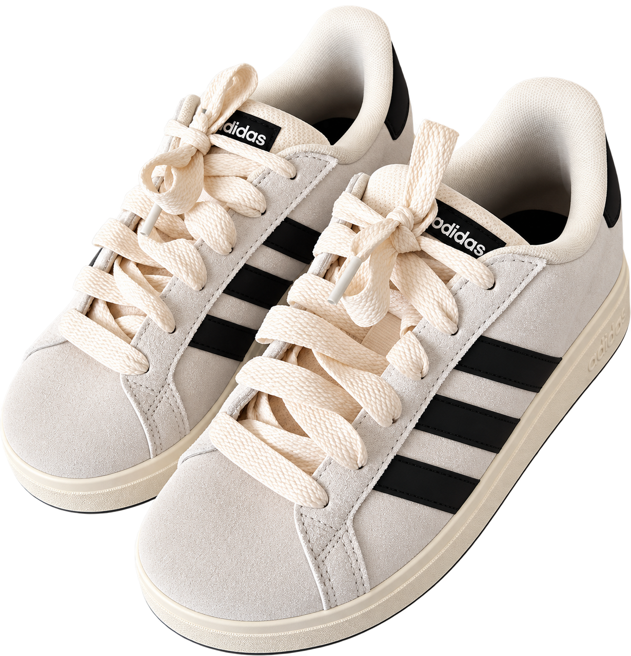 Baskets Adidas blanches & noires – Taille 36