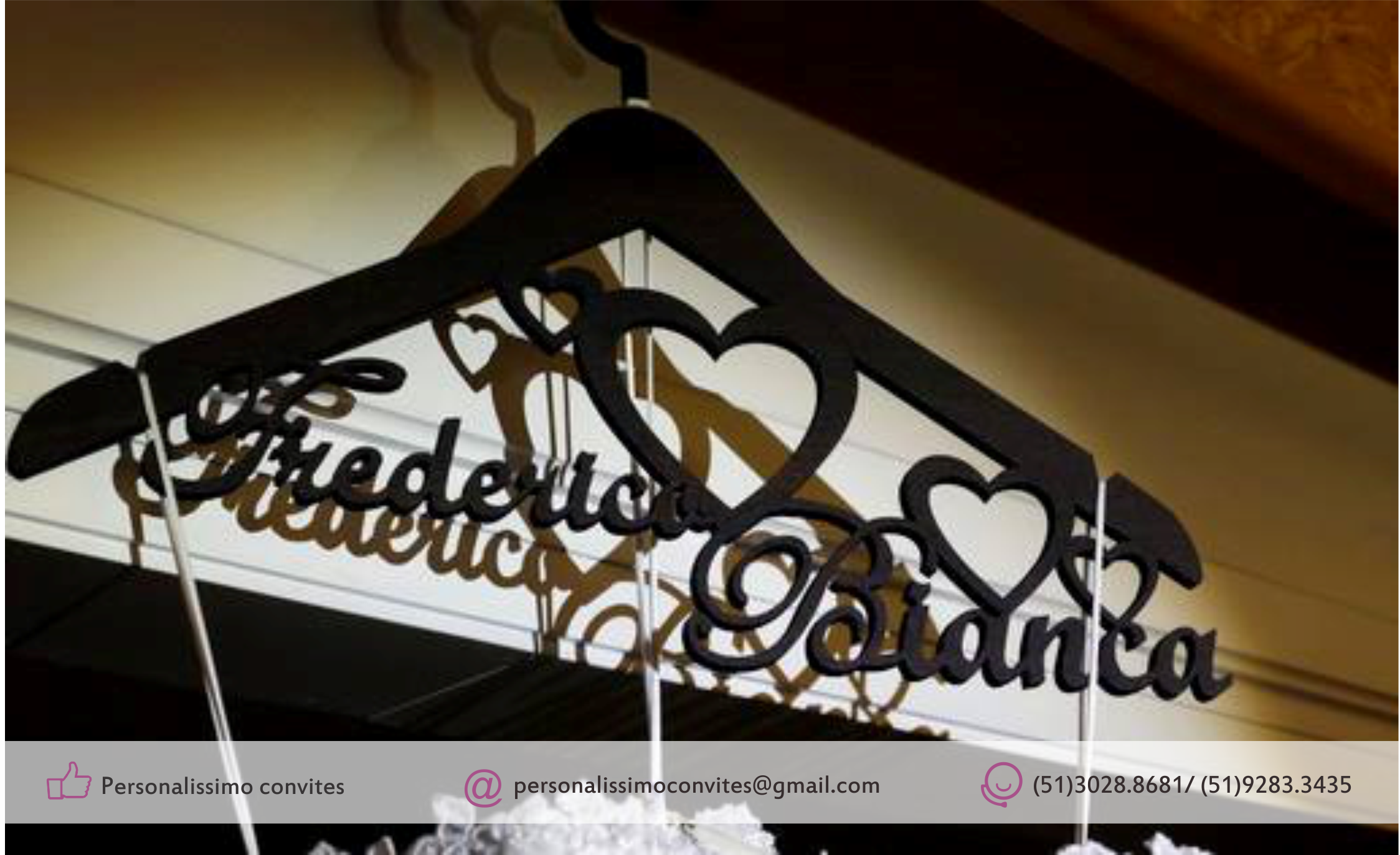 Cabide em MDF personalizado