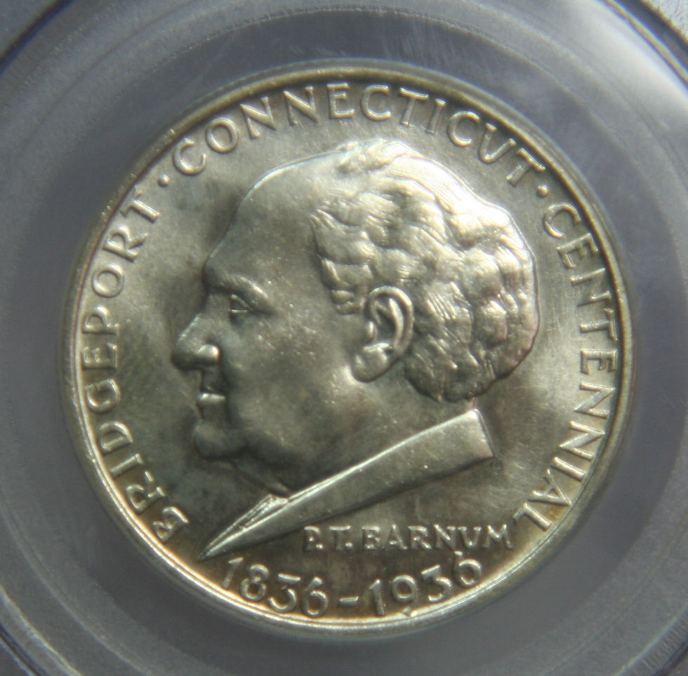 1936 Bridgeport Half Dollar PCGS MS65