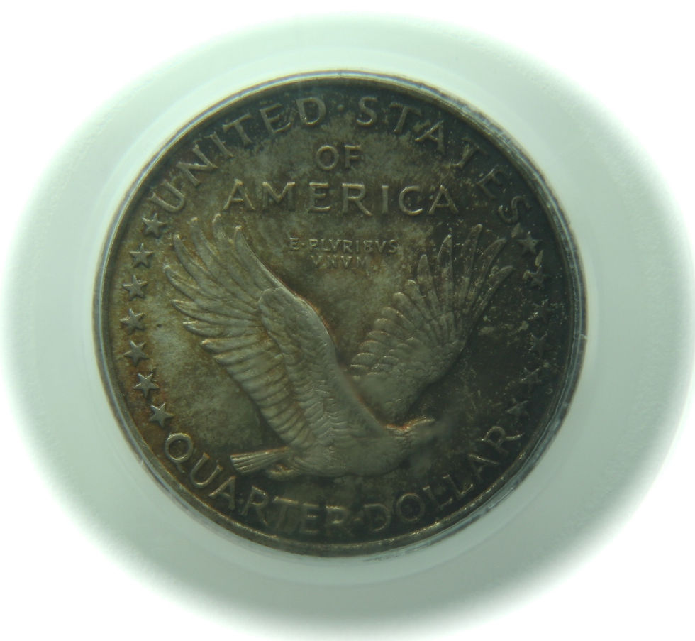Thumbnail: 1917 Type One Standing Liberty Silver Quarter PCGS MS65FH
