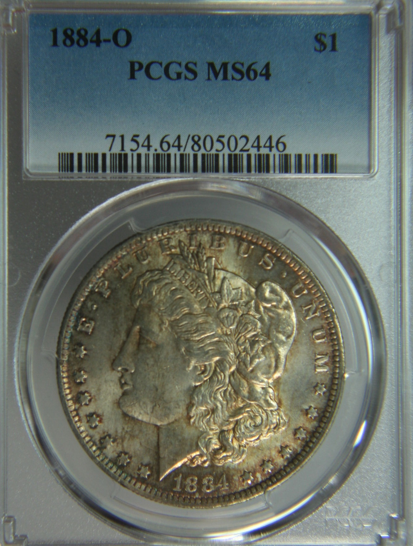 1884-O Morgan Silver Dollar PCGS MS64