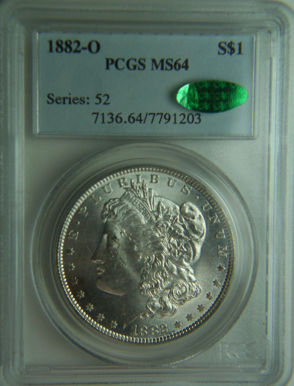 Thumbnail: 1882-O Morgan Silver Dollar PCGS MS64 & CAC
