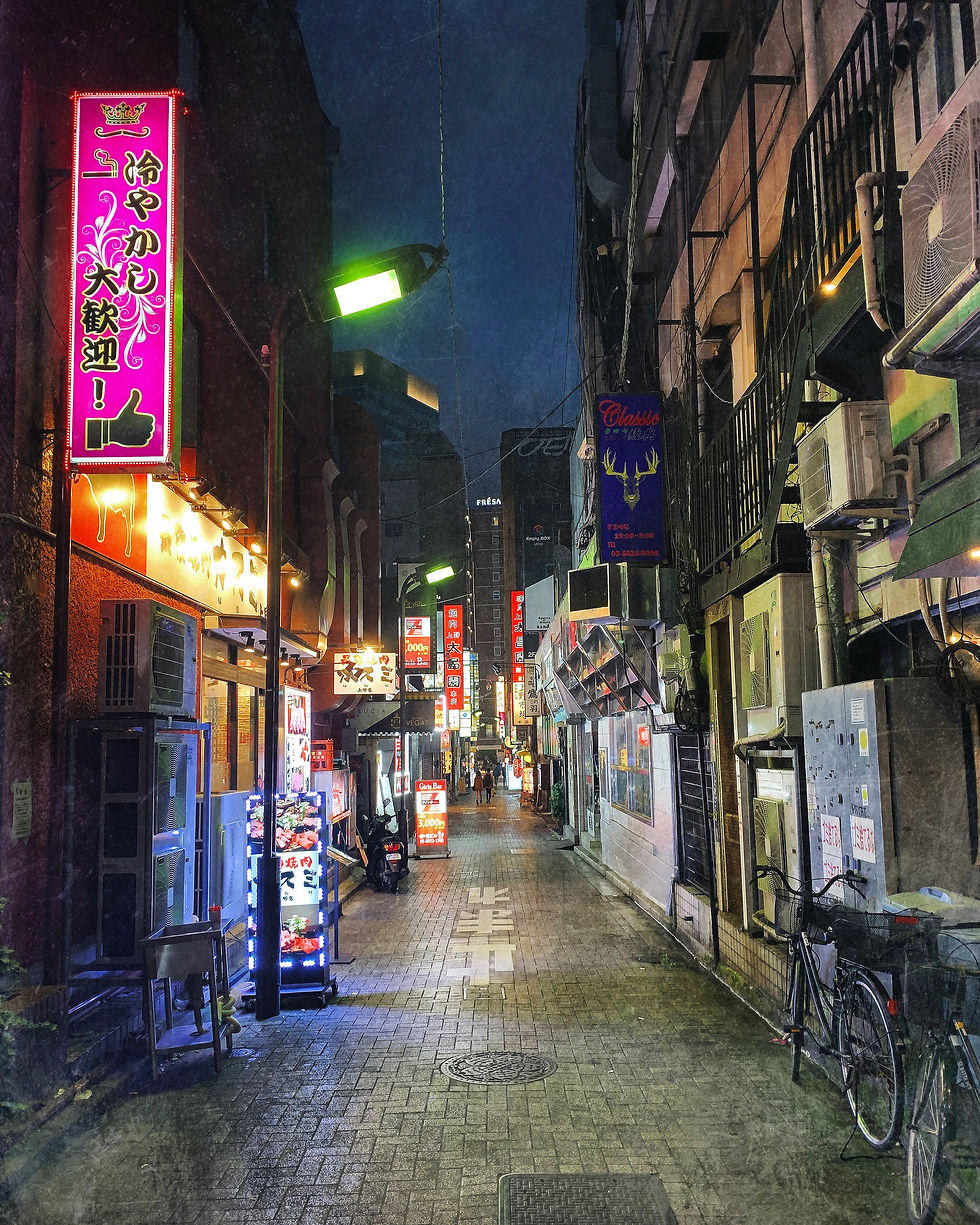 Quiet Downtown Street Ueno