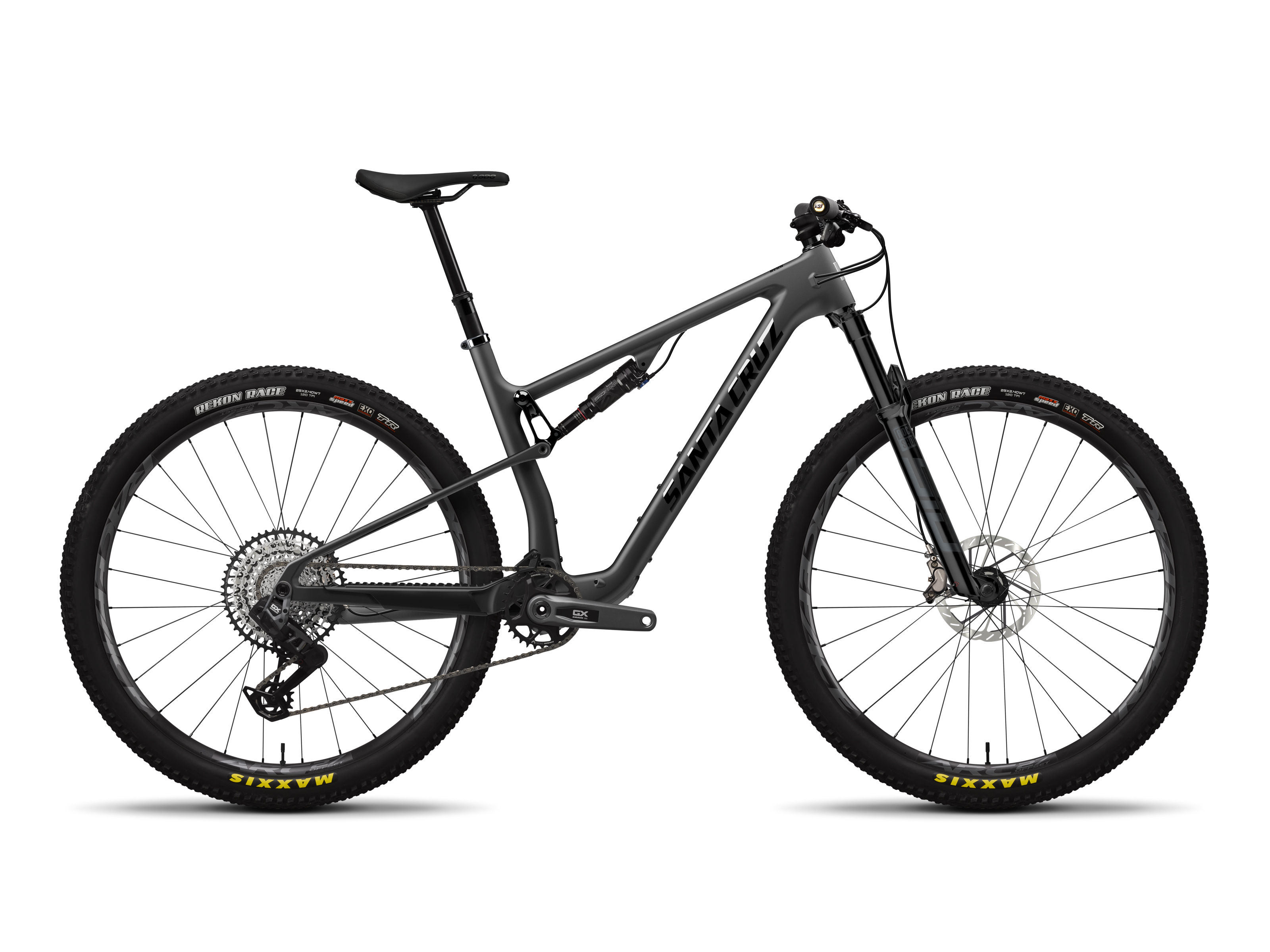 SANTA CRUZ Blur Trail C-Carbon GX AXS Size XL in Matte Carbon DEMO