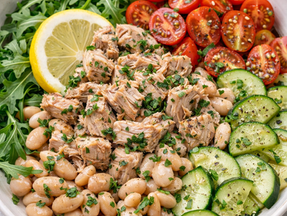Herbed Tuna White Bean Bowl