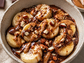 Warm Chocolate Almond Banana Bowl
