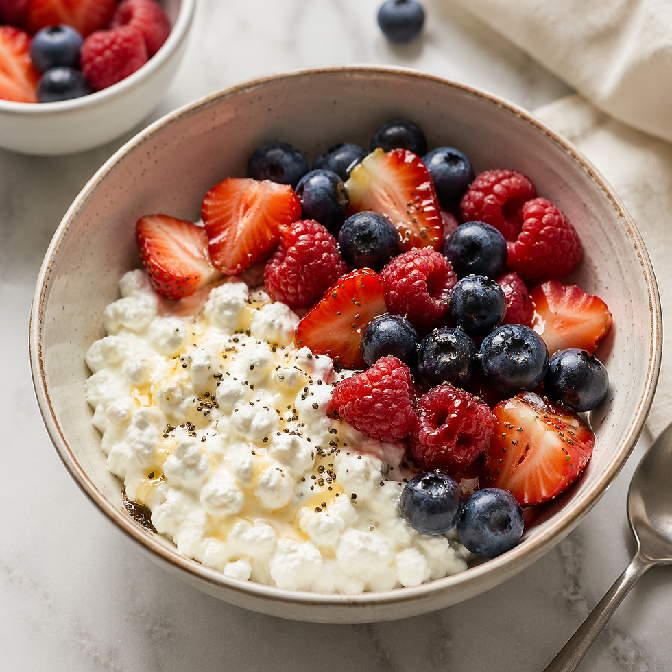 Cottage Cheese Berry Bowl