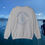 Thumbnail: Sport Grey Sweatshirt back view. Kalispell Island Name with GPS coordinates graphic