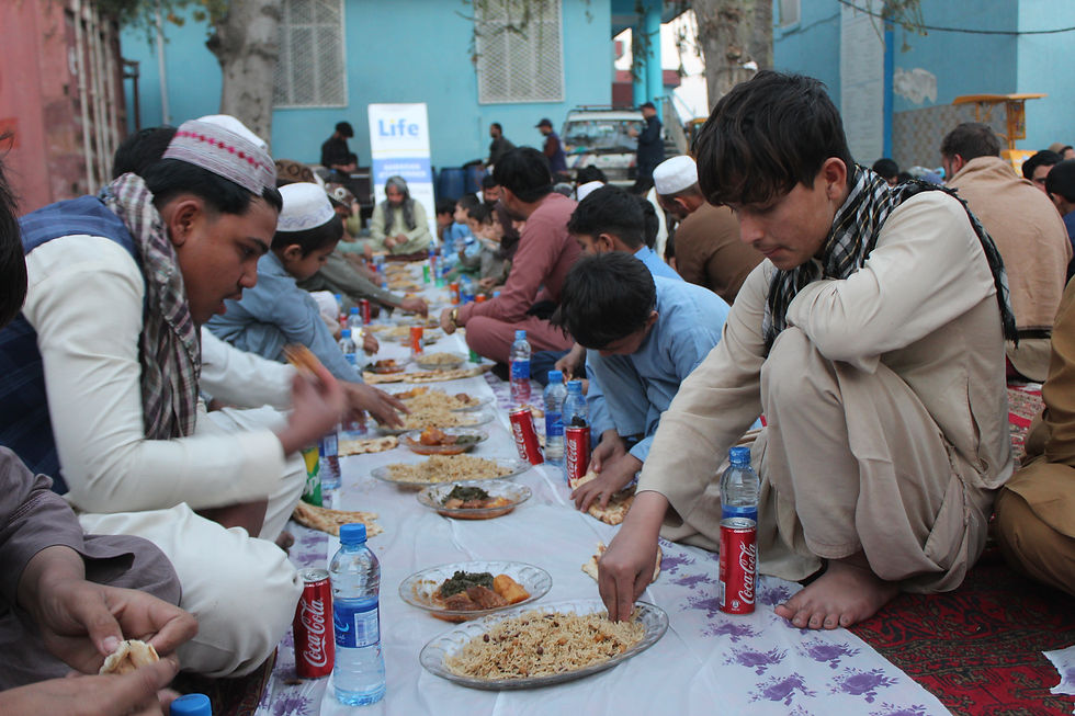 Photo of Life for Relief and Development (LIFE) food basket distribution in Afghanistan during Ramadan 2026.