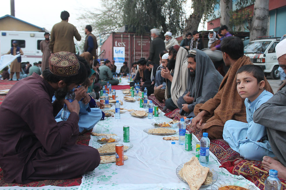 Photo of Life for Relief and Development (LIFF) iftar in Afghanistan.