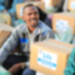 Photo of the Life for Relief and Development (LIFE) food basket distribution in Somaliland.